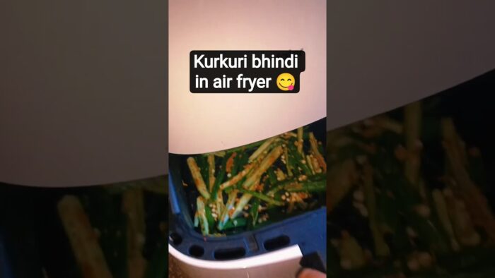 kurkuri bhindi in air fryer 😋#viral #airfryer #bhindi #easyrecipe #shrutisnackstudio
