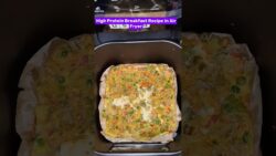 protein breakfast with egg recipe Air fryer #shorts #viral #ytshorts #foodie #cooking #airfryer