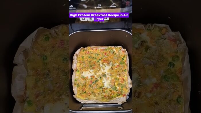 protein breakfast with egg recipe Air fryer #shorts #viral #ytshorts #foodie #cooking #airfryer