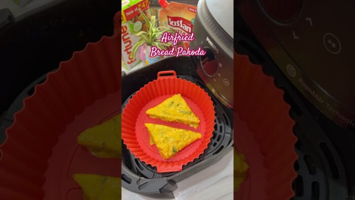🔥 Air Fryer Bread Pakoda Recipe | Crispy No Deep Fry Bread Pakora Easy Snack #airfryerrecipes #yt