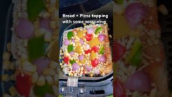 Air Fryer Bread Pizza lQuick & Easy Snack recipe #youtubeshorts #ytshorts #recipe #viral #v ...