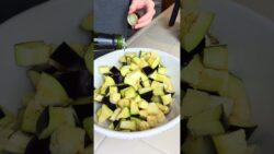 Air Fryer Eggplant 🍆🔥 #recipe #health #eggplant #vegan #easyrecipe