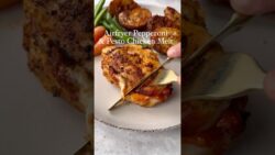 Air Fryer Pepperoni & Pesto Chicken Melt 🍗 🧀 #airfryer #cheese #chicken #viral #dinner #recipe