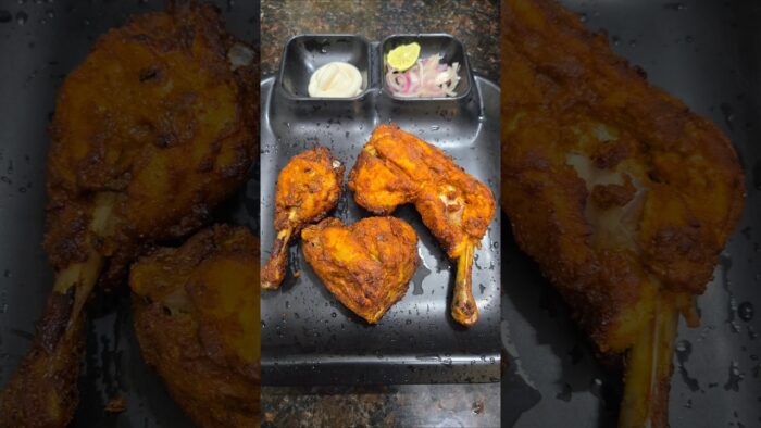 🍗🔥 Airfryer Chicken Tandoori Recipe | Juicy & Smoky🤤 #chicken #tandoori #tasty #shorts #viral #reels