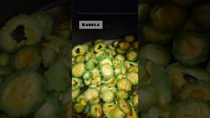 Airfryer karela #shorts #trending #airfryer #lunch #tiffin #homemade #healthy #cooking#sabji #food