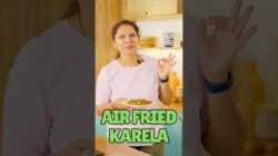 Aisa karela bacche bhi maang kar khayenge 😋🤩 | karela in Airfryer | #shorts | Kabitaskitchen