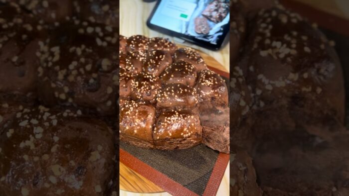 Brioche chocolat et pépites de chocolat #thermomix #tm7 #brioche #chocolat #cacao