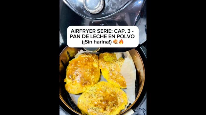 CAP 3: PAN DE LECHE EN POLVO en Airfryer (¡Sin harina y viral!) 🥯🔥✨