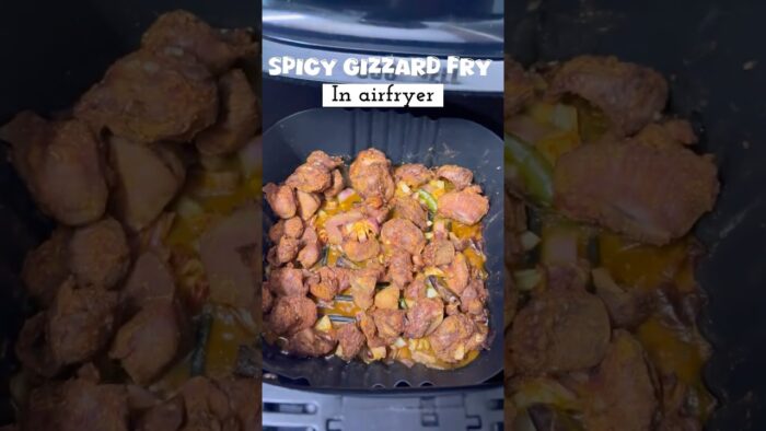 Crispy Gizzard in Airfryer 😍🔥 Easy & Spicy Recipe ✨