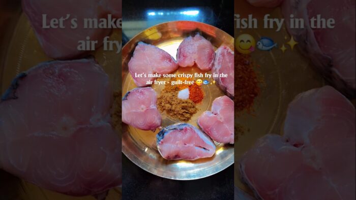 Crispy fish fry in air fryer 🐟Subscribe for recipes 💛 #fyp #fishfry #recipe #cooking #indianfood