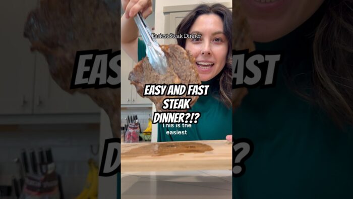 Easiest and fastest way to make a steak dinner! #cooking #easydinner #easyrecipe #easymeals