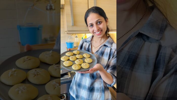 😋 Easy Eggless Air Fryer Cookies 🍪 #shorts #airfryer #cookies #recipe #food #viralvideo #trending