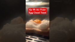 Egg Cloud Toast in Air Fryer | Fluffy Cloud Egg Recipe #shorts