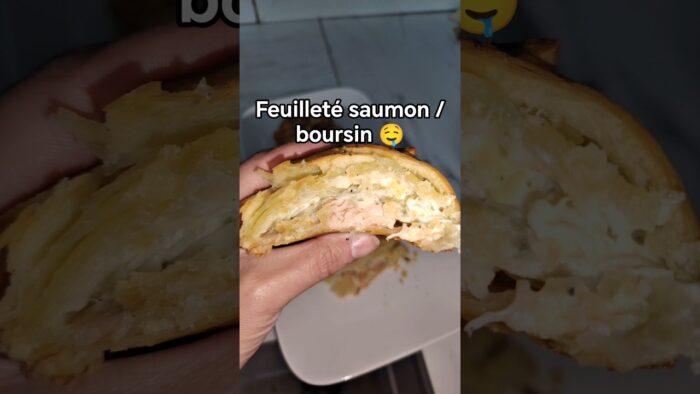 Feuilleté saumon poireaux boursin une dinguerie 💕détails recette en description 💫 #thermomix #food