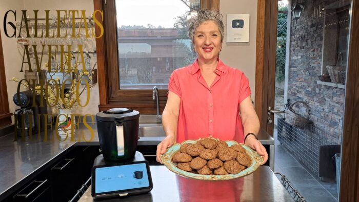 🍪 GALLETAS DE AVENA, CHOCOLATE Y NUECES 🍪 aptas para #celiacos con Thermomix®  #TM7 🔝