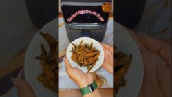 Kurkuri Bhindi in Air Fryer  😍  #viralyoutubeshorts