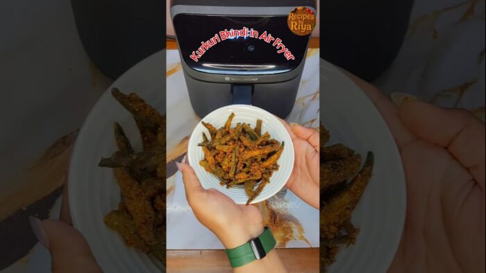 Kurkuri Bhindi in Air Fryer  😍  #viralyoutubeshorts