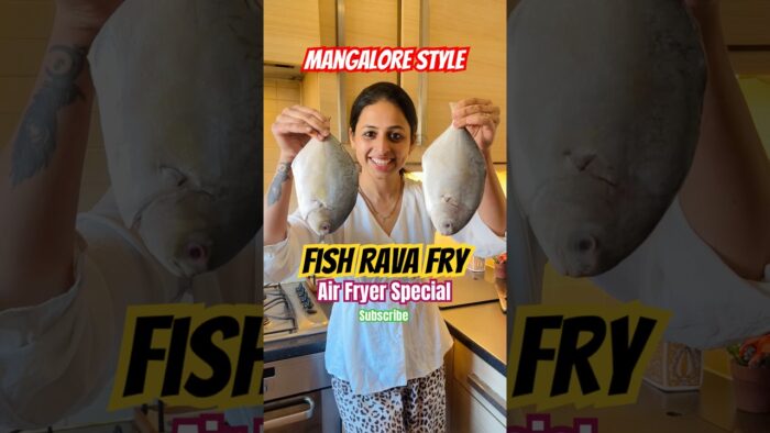 🐠Mangaluru Style Fish Rava Fry 🤗😋 #fishfry #mangalore #udupi #airfryer #food #recipe #shorts