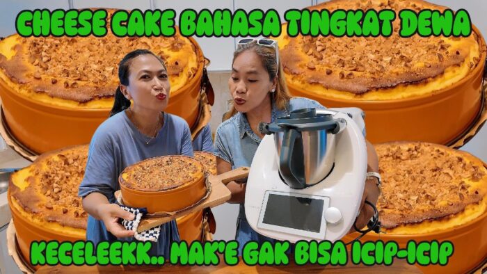 OVEN SILUMAN‼️ CHEESE CAKE BOSO TINGKAT DEWA DI BUAT BUDHE THERMOMIX TEKO JERMAN, NGAKAK BERJAMAAH