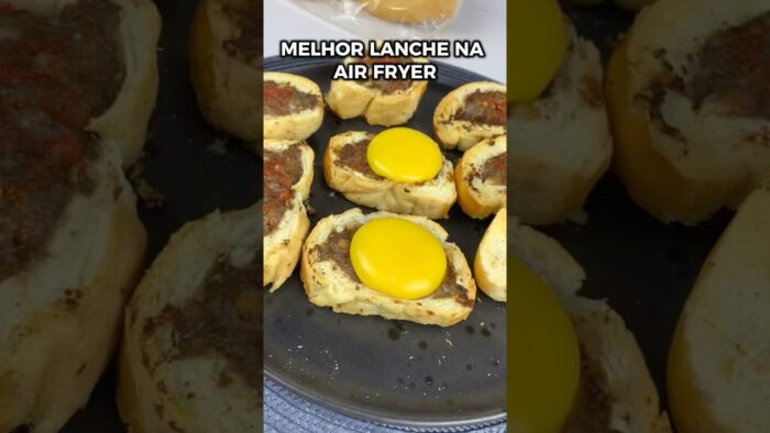 PÃO RECHEADO COM CARNE MOÍDA NA AIR FRYER 😳🔥 FÁCIL E RÁPIDO #receitas