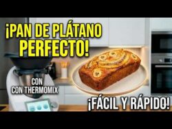 Pan de Plátano Fácil 🍌 | Thermomix TM7 #recetas