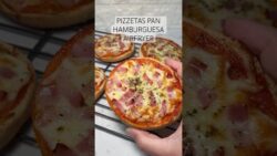 Pizzetas en airfryer con pan de hamburguesa 😮🍕