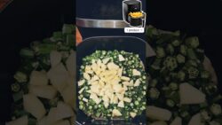 Unique Bhindi Recipe In Airfryer #bhindi #shortsvideo #shorts #reels #recipe #cooking