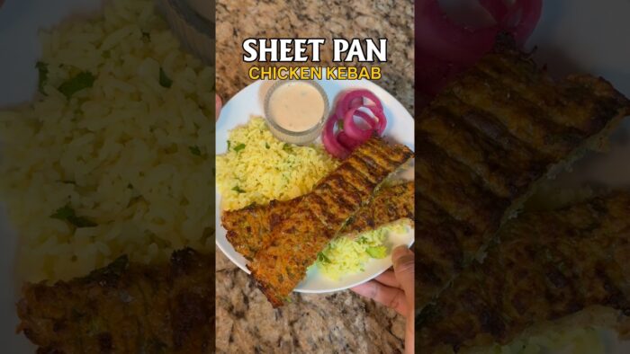 Viral sheet pan kebab recipe#trending #recipe#chickenrecipe#food#trendingshorts#viral#fyp#shorts#yt