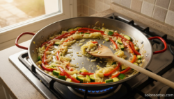 Arroz con verduras y mero: receta marinera en 40 minutos