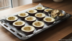 Berenjenas rellenas con espinacas y tomate: receta fácil al horno