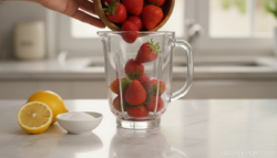 Cocktail de San Valentín con fresas: receta rosa con champán paso a paso