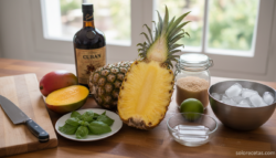 Cóctel de sandía con granizado de batida: receta tropical