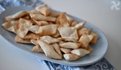 Crackers de harina integral y masa madre