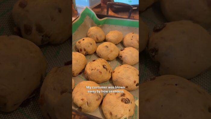 #easter prep just got a whole lot easier! 🌾Fresh #HotCrossBuns during this welcome visit! 🐣 #tm7