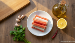 Ensalada de palitos de mar al ajillo: templada y fácil en 15 minutos