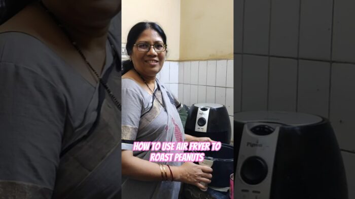 how to use an air fryer to roast peanuts 😍 #kitchenhacks #shorts #airfryer