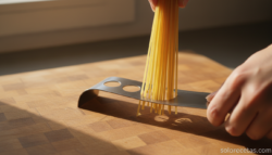 Medidor de espaguetis de diseño: el utensilio que calcula la cantidad justa