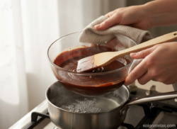 Pastel de San Valentín de chocolate y trufa: receta paso a paso