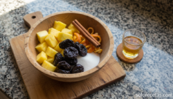 Piña asada con ciruelas pasas: salsa agridulce irresistible