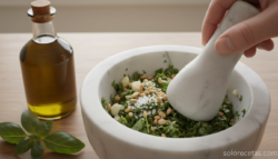 Salsa pesto casera: la receta genovesa original en 10 minutos