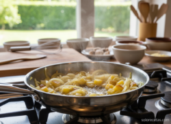 Tortilla de cebolla y espinacas: receta jugosa paso a paso