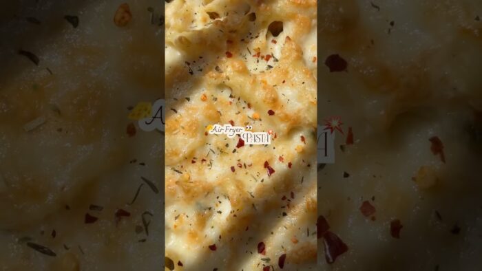 Air Fryer Baked Pasta Recipe | Easy Cheesy Pasta in Air Fryer | One Bowl Pasta Bake #shorts