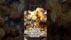 Air Fryer Garlic Parmesan Potatoes #recipe #garlic #potatorecipe