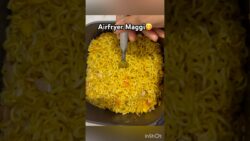 Air Fryer Maggi recipe 🍜🔥 | 10 Min Easy Maggi Recipe #shorts