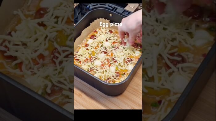 Air fryer egg recipe #shortvideo #breakfast #food #airfryer
