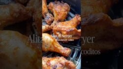 Alitas en AirFryer & ensalada de coditos 🙌 #quehagodecomerhoy #recetas #alitasdepollo
