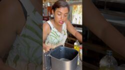 Arroz feito na airfryer #receitas #arroz #viralvideo