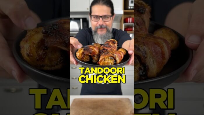 Bacon 🥓 wrapped Tandoori chicken in the air fryer