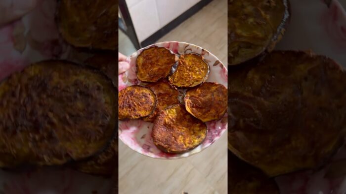 Baigan masala airfryer recipe 😋 #food #youtubeshorts #recipe #cooking #easyrecipe #youtubeshorts