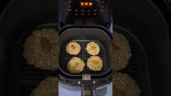 Banana Oats Cookies in Air Fryer 🫣😋 High Protein Oats Cookies 🤤♥️#shorts #shortsfeed #recipe #viral